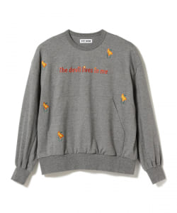 ▲TTT_MSW × BEAMS / 別注 Flower Embroidery Long Sleeve T-shirt
