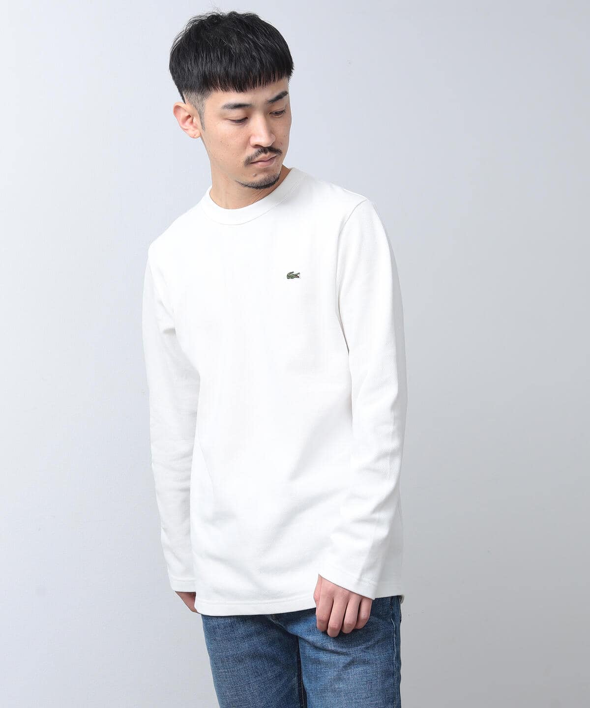 BEAMS（ビームス）LACOSTE / 鹿の子 Long Sleeve T-Shirt（Tシャツ