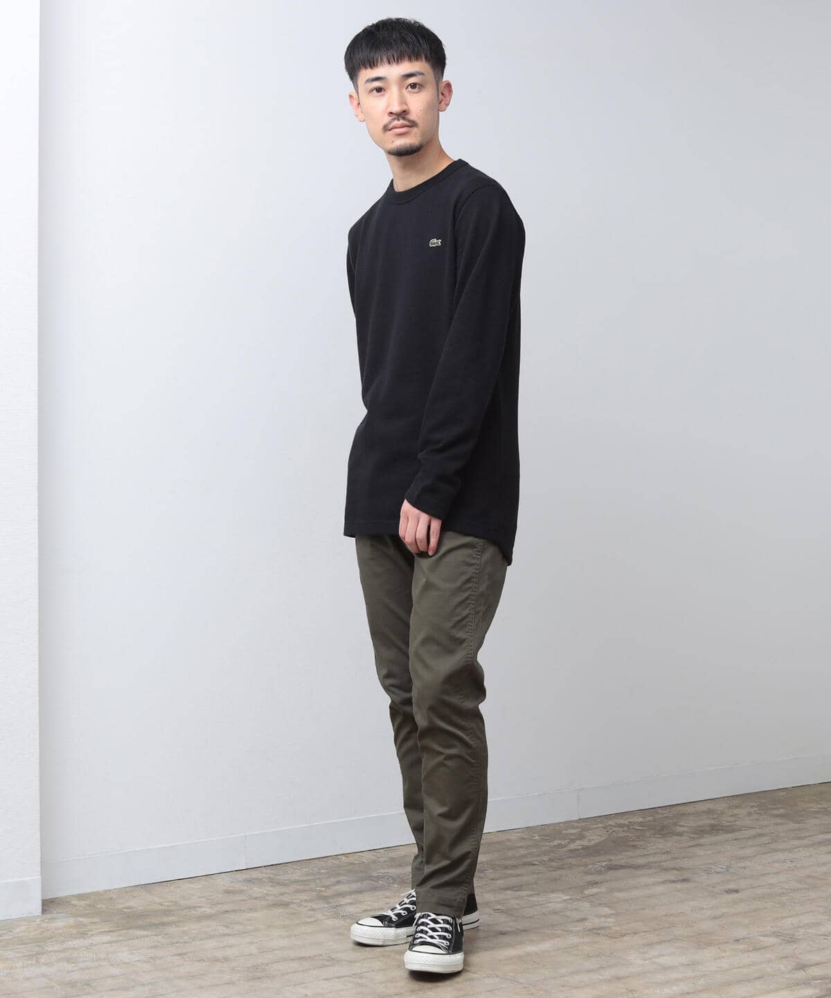 BEAMS（ビームス）LACOSTE / 鹿の子 Long Sleeve T-Shirt（Tシャツ