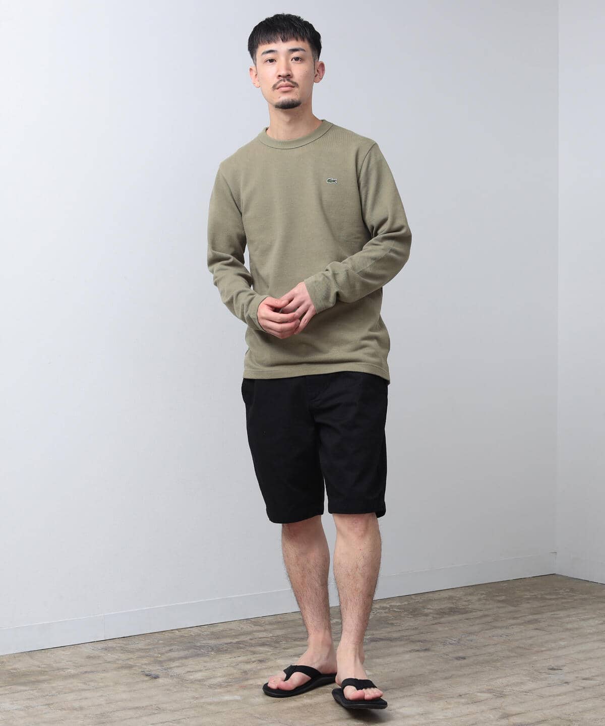 BEAMS（ビームス）LACOSTE / 鹿の子 Long Sleeve T-Shirt（Tシャツ