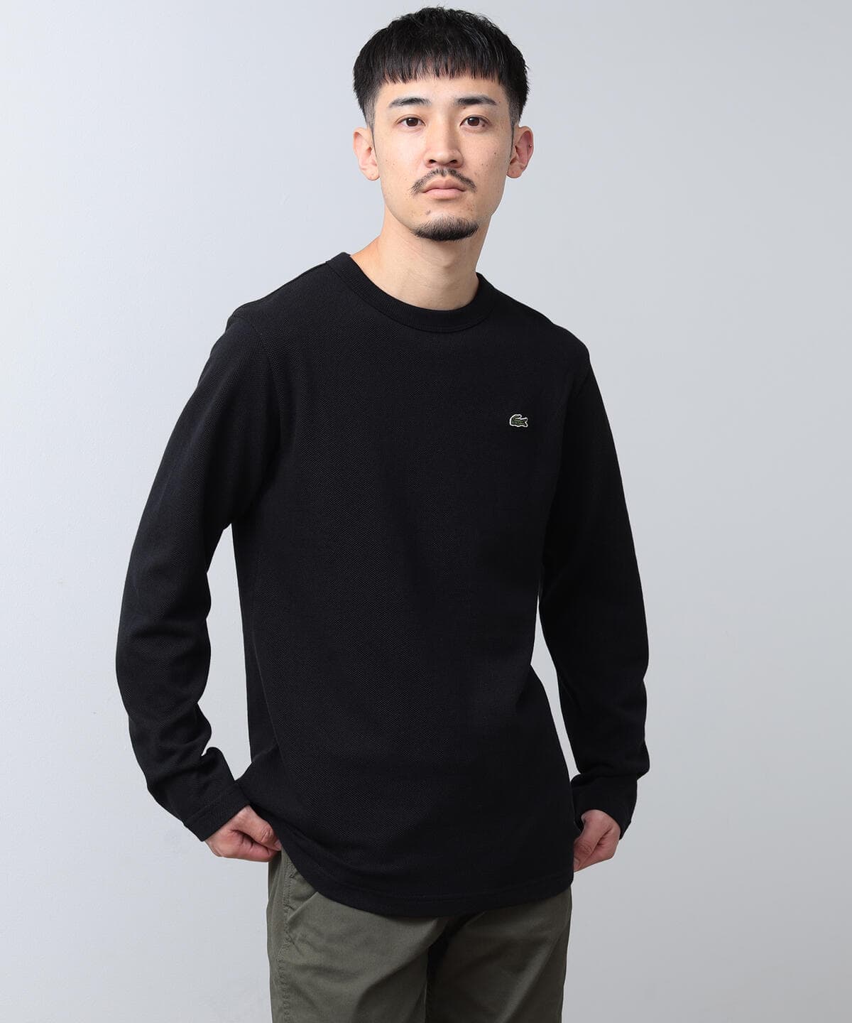 BEAMS（ビームス）LACOSTE / 鹿の子 Long Sleeve T-Shirt（Tシャツ