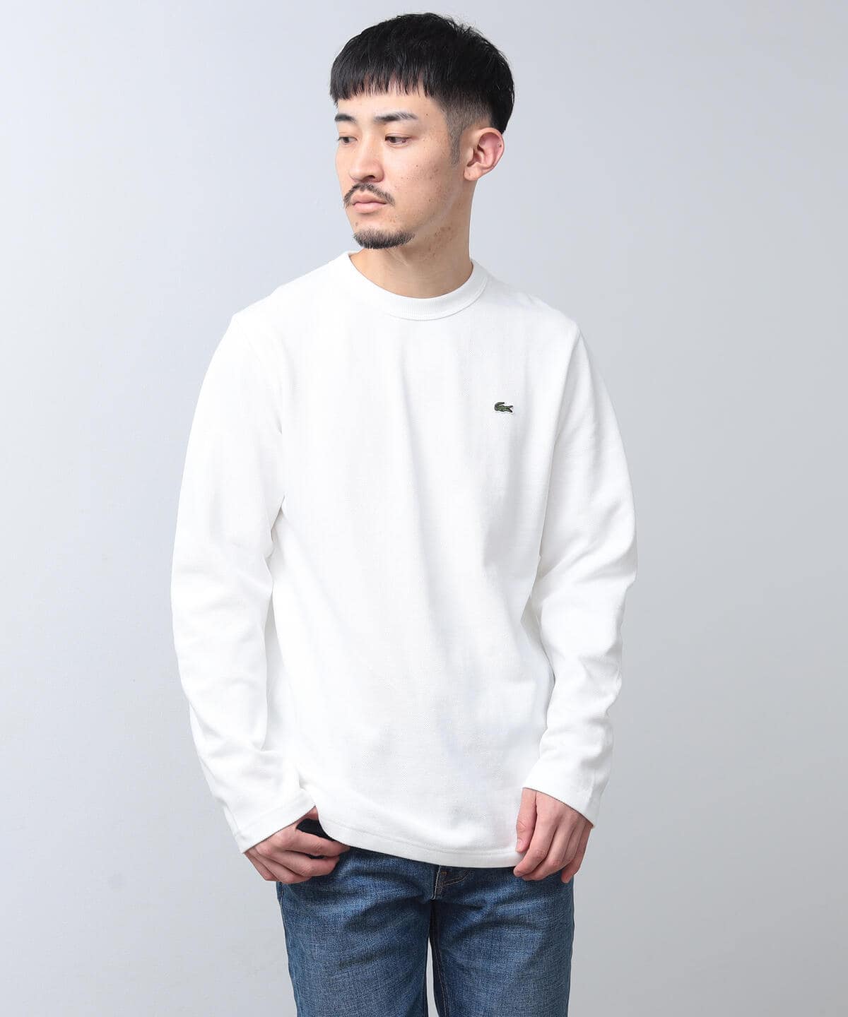 BEAMS（ビームス）LACOSTE / 鹿の子 Long Sleeve T-Shirt（Tシャツ