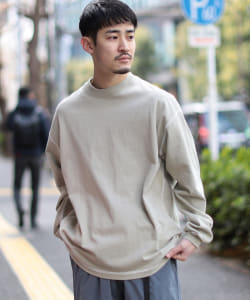 BEAMS / ステッチ クルーネック ロングスリーブ Tシャツ