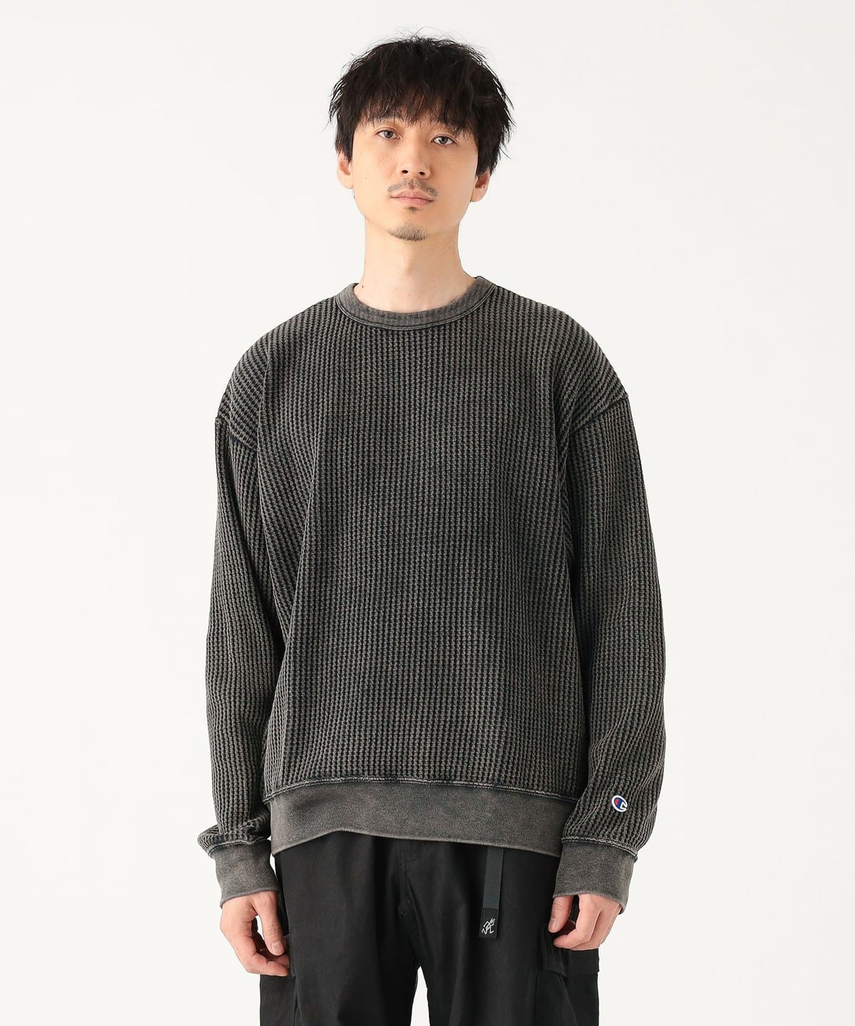 BEAMS（ビームス）【別注】Champion / Big Waffle Long Sleeve