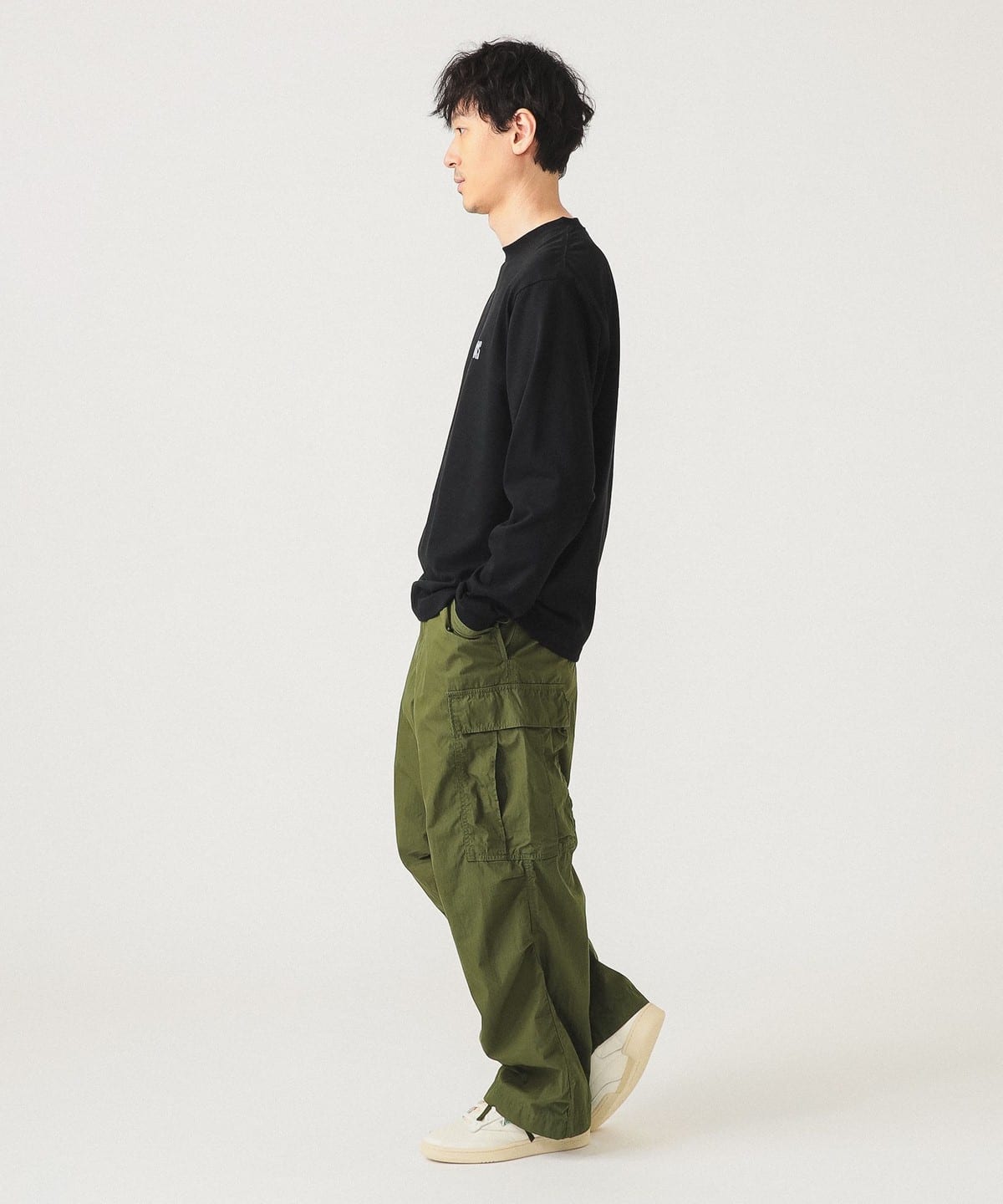 BEAMS（ビームス）BMSロゴ ロングスリーブ Tシャツ（Tシャツ