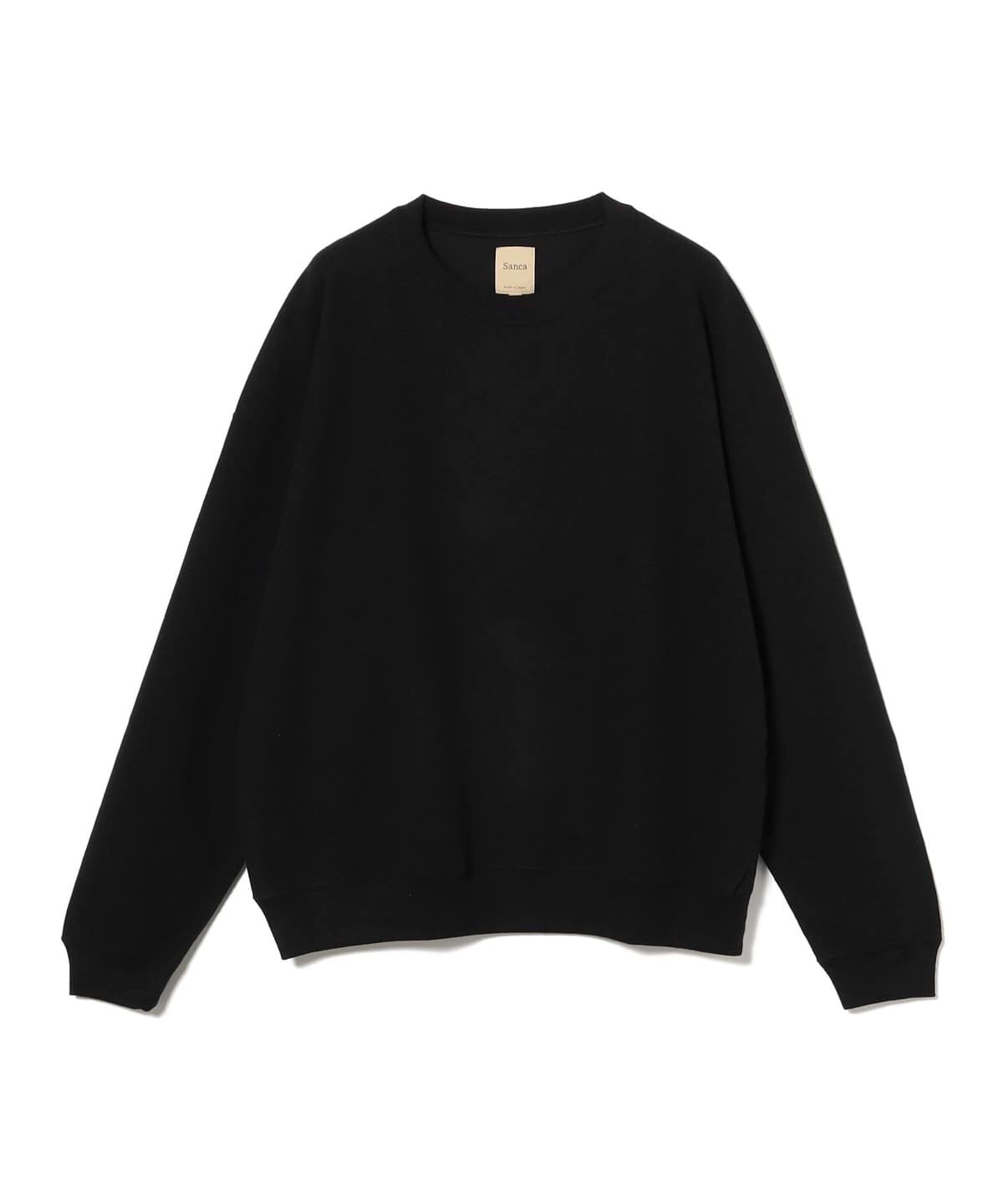 Sanca サンカ / C/Hemp Surf Knit Crew トップス MEN BLACK 1