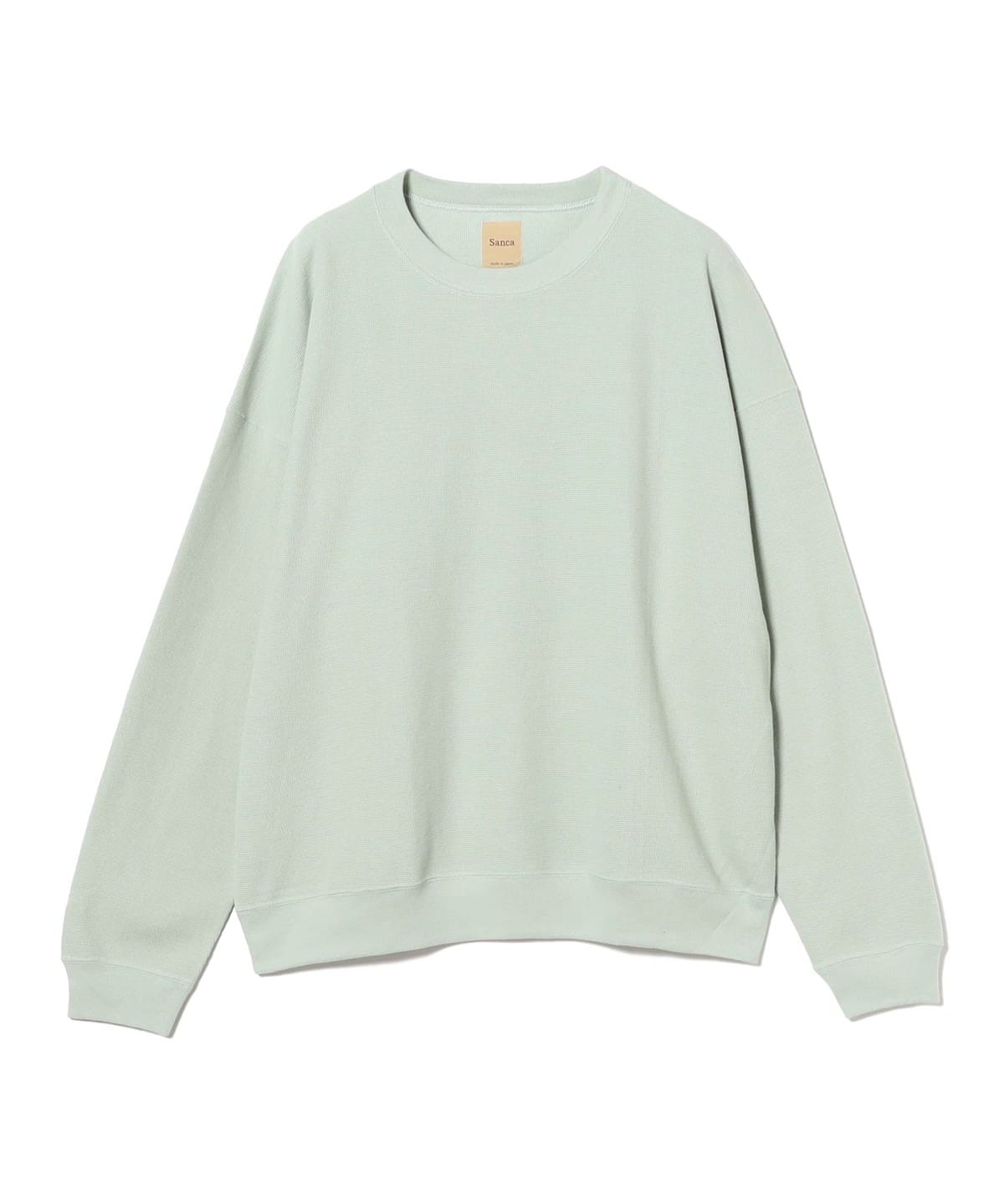 Sanca サンカ / C/Hemp Surf Knit Crew トップス MEN MINT 1
