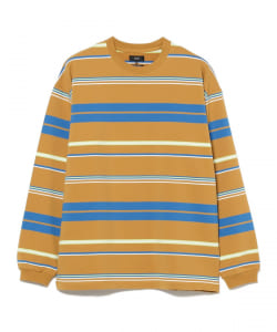 マルチボーダー クルーネック スウェット【ワイドトフィット】