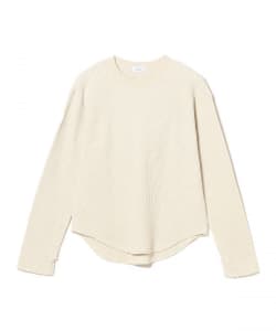 UNUSED / Long-sleeve waffle T-shirt
