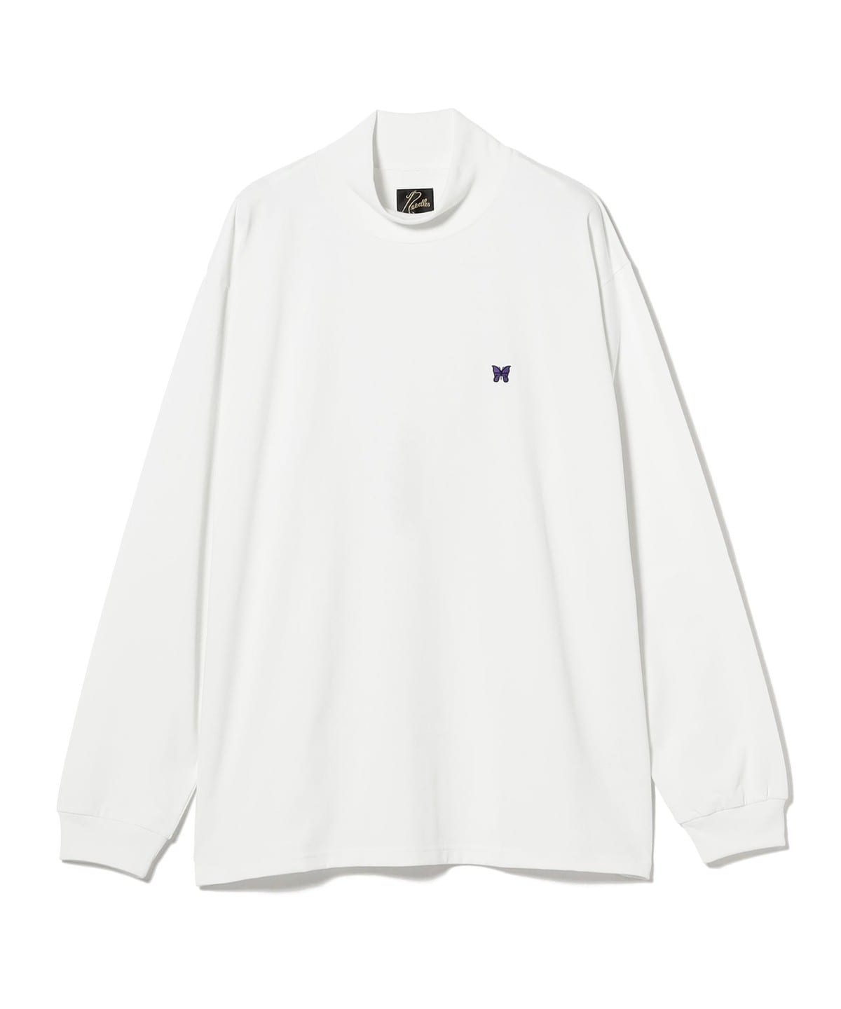 BEAMS NEEDLES / モックネックXL BEAMS（ビームス）NEEDLES / L/S MOCK NECK TEE - POLY JERSEY