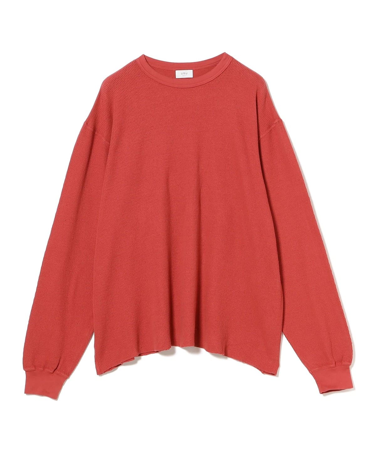 URU ウル / Crew Neck Long Sleeve T-shirt Tシャツ・カットソー MEN RED ONE SIZE URU ウル / Crew Neck Long Sleeve T-shirt Tシャツ・カットソー MEN RED ONE SIZE