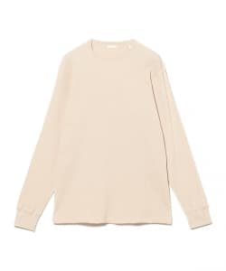 COMOLI / コットンカシミヤ ワッフル長袖クルー