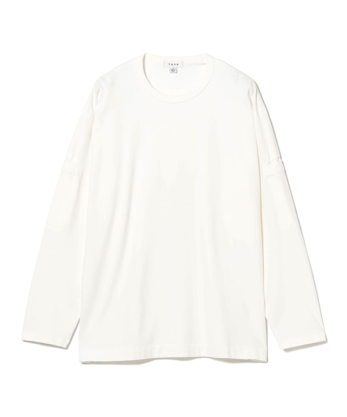 tone トーン / Arm Pocket Long Sleeve Tシャツ・カットソー MEN WHITE 1 tone トーン / Arm Pocket Long Sleeve Tシャツ・カットソー MEN WHITE 1