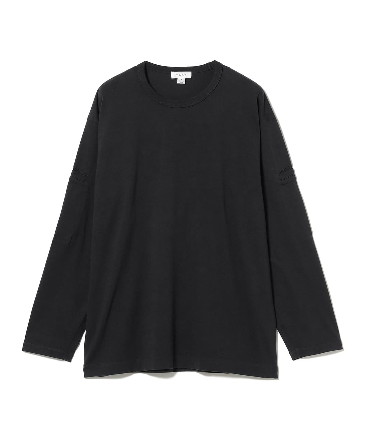 tone トーン / Arm Pocket Long Sleeve Tシャツ・カットソー MEN BLACK 2 tone トーン / Arm Pocket Long Sleeve Tシャツ・カットソー MEN BLACK 2