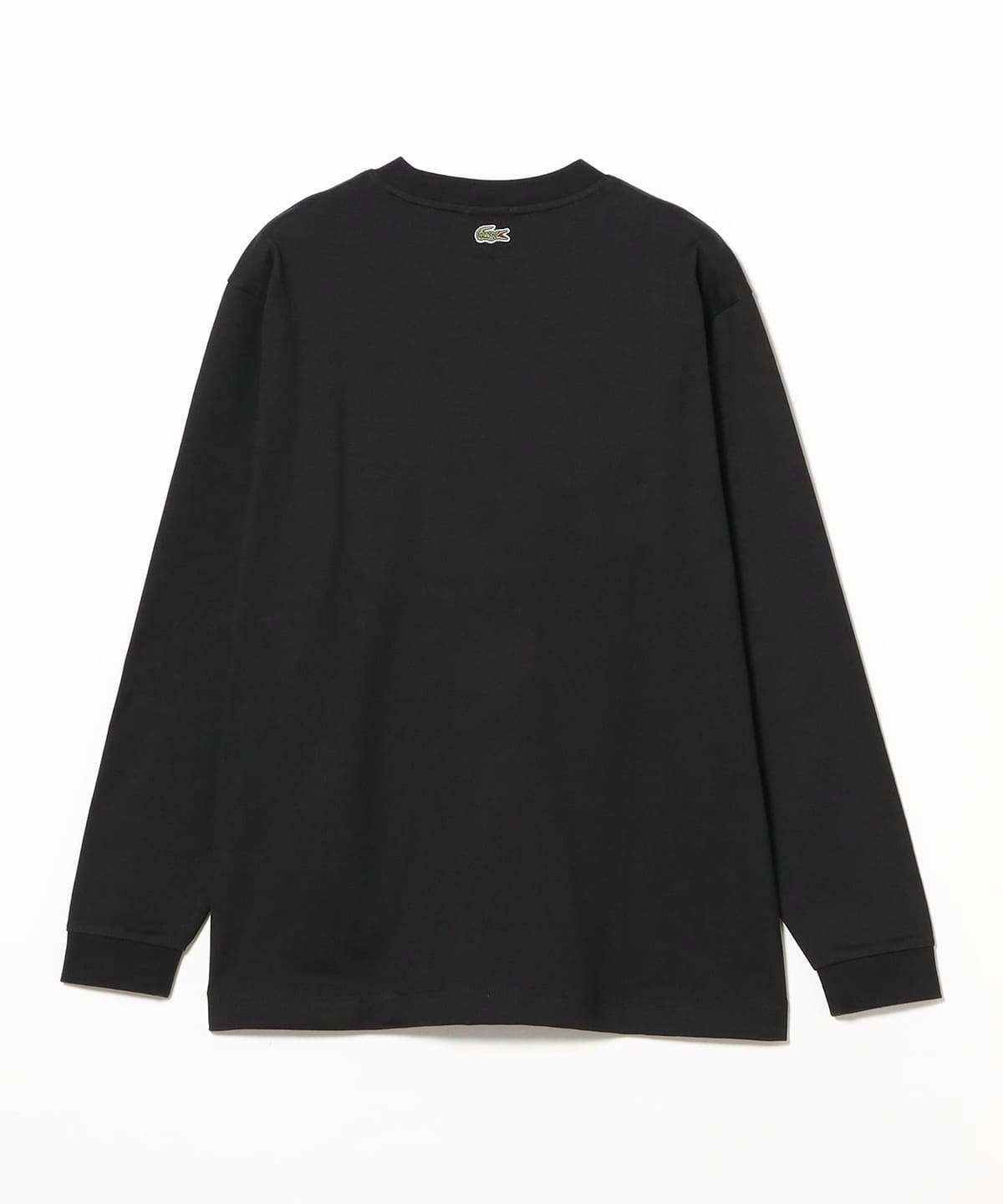 ラコステ × ビームス 別注 ビッグ ワニ ロングスリーブ Tシャツ ブラック LACOSTE - LACOSTE BEAMS別注 ビッグワニ ロングスリーブTシャツ