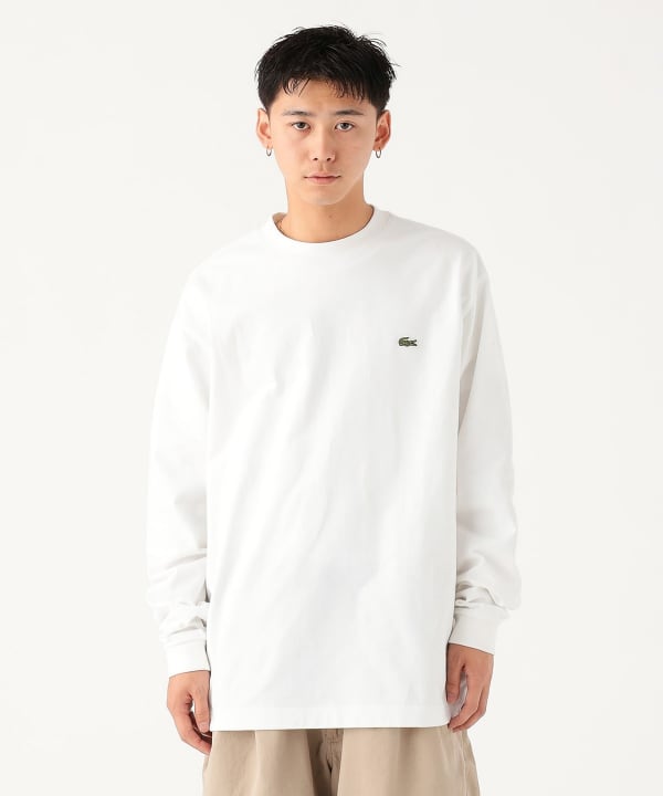 BEAMS[別注]LACOSTE / トーナルロゴ ロングスリーブTシャツ M BEAMS（ビームス）【別注】LACOSTE / トーナルロゴ ロングスリーブT
