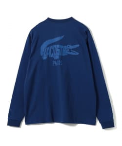 【+15%ポイントUP】【別注】LACOSTE / トーナルロゴ ロングスリーブTシャツ