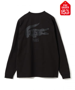 【+15%ポイントUP】【別注】LACOSTE / トーナルロゴ ロングスリーブTシャツ