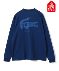 【+15%ポイントUP】【別注】LACOSTE / トーナルロゴ ロングスリーブTシャツ