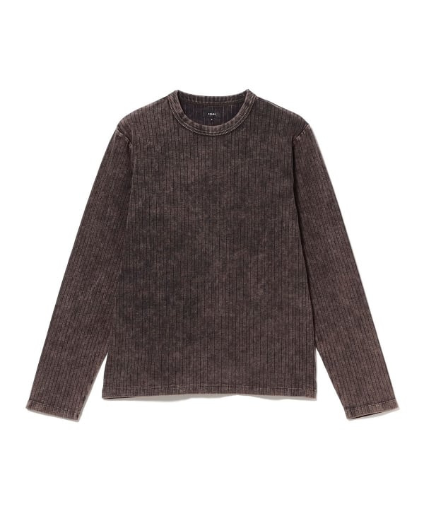 フェード リブ ロングスリーブTシャツ