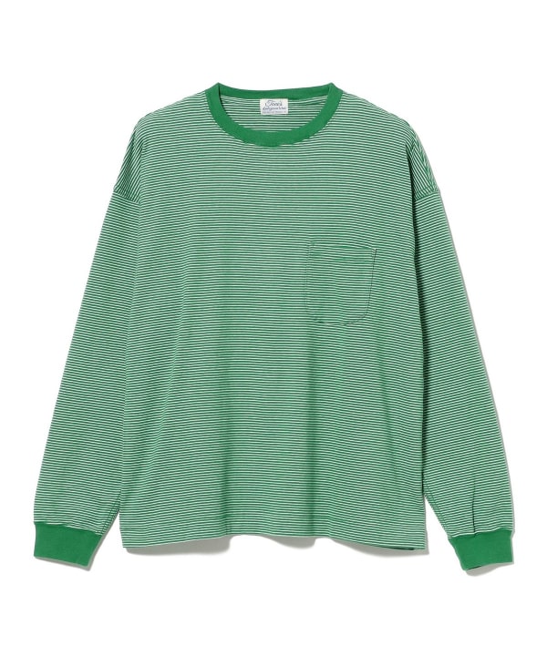 tone / Brushed Rib Knit Striped L/S Tee