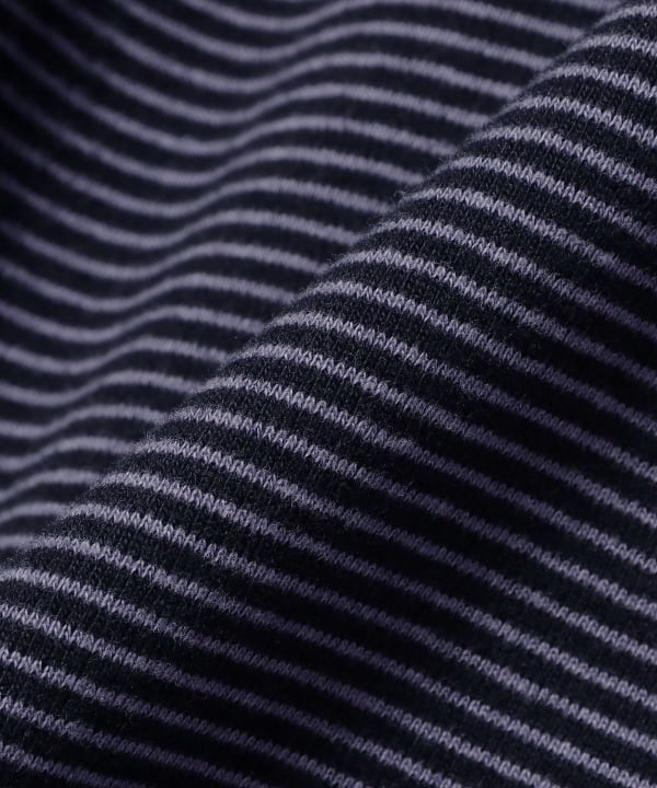 tone / Brushed Rib Knit Striped L/S Tee