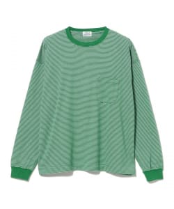 tone / Brushed Rib Knit Striped L/S Tee