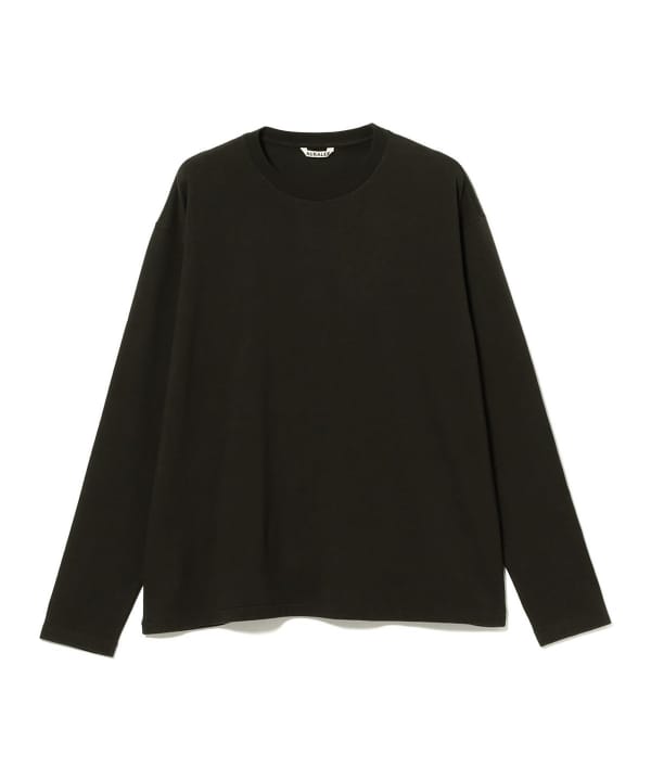 AURALEE / BRUSHED ORGANIC COTTON JERSEY L/S TEE