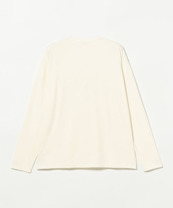 AURALEE / BRUSHED ORGANIC COTTON JERSEY L/S TEE