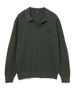 【+10%ポイントUP】【別注】FRED PERRY / Skipper Knit Long Sleeve Polo Shirt
