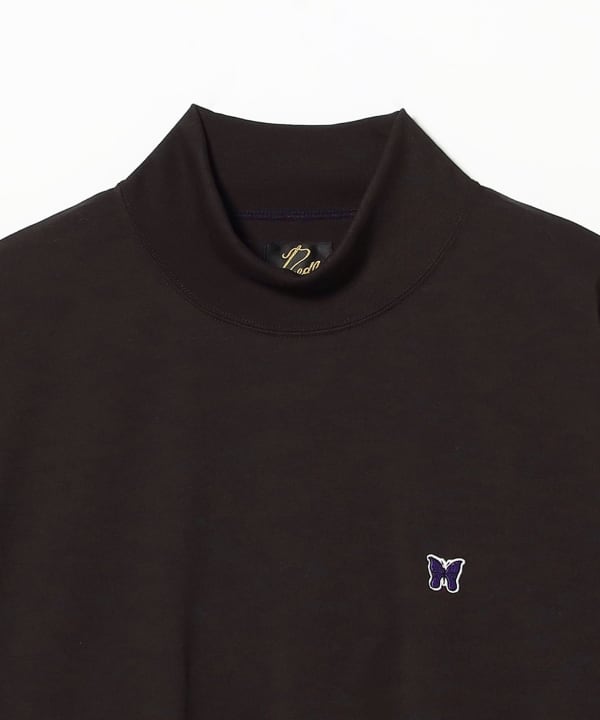 NEEDLES / Long Sleeve Mock Neck Tee - Poly Jersey