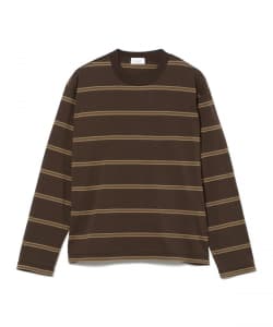 UNUSED / Long sleeve border t-shirt
