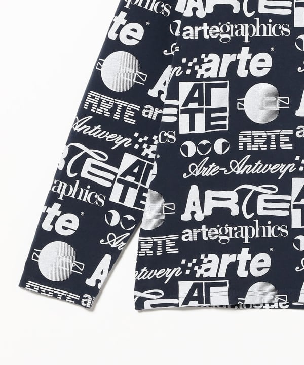 Arte Antwerp / オールオーバーロゴ ロングスリーブ Tシャツ