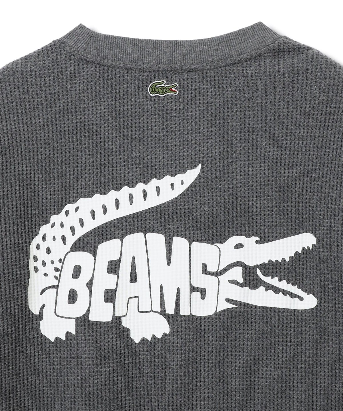 BEAMS（ビームス）【別注】LACOSTE / ロゴ サーマル Tシャツ（Tシャツ