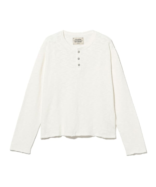 FUTURE ARCHIVE / SLUB HENLEY NECK TEE
