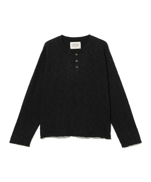 FUTURE ARCHIVE / SLUB HENLEY NECK TEE