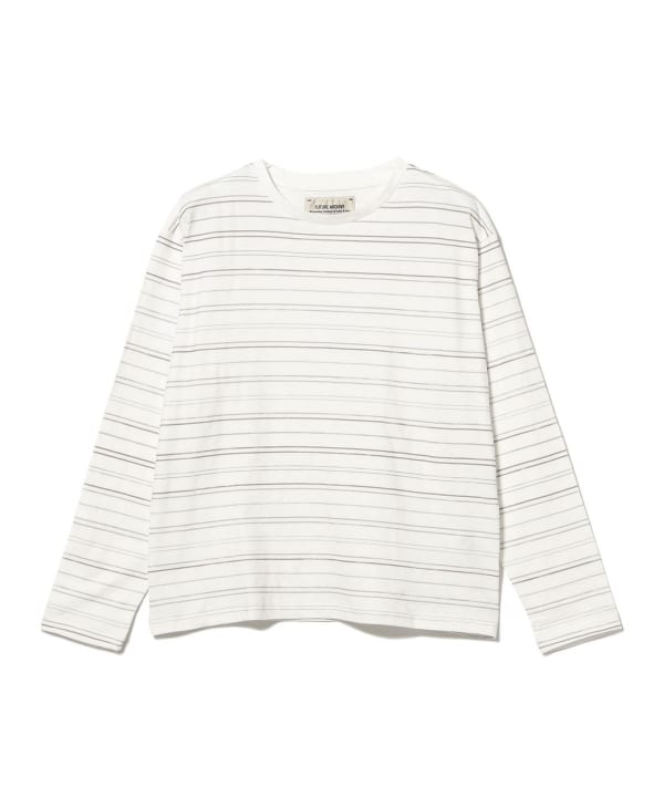 FUTURE ARCHIVE / SLUB BORDER LONG SLEEVE TEE