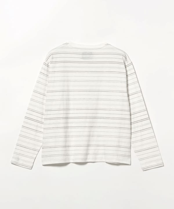 FUTURE ARCHIVE / SLUB BORDER LONG SLEEVE TEE