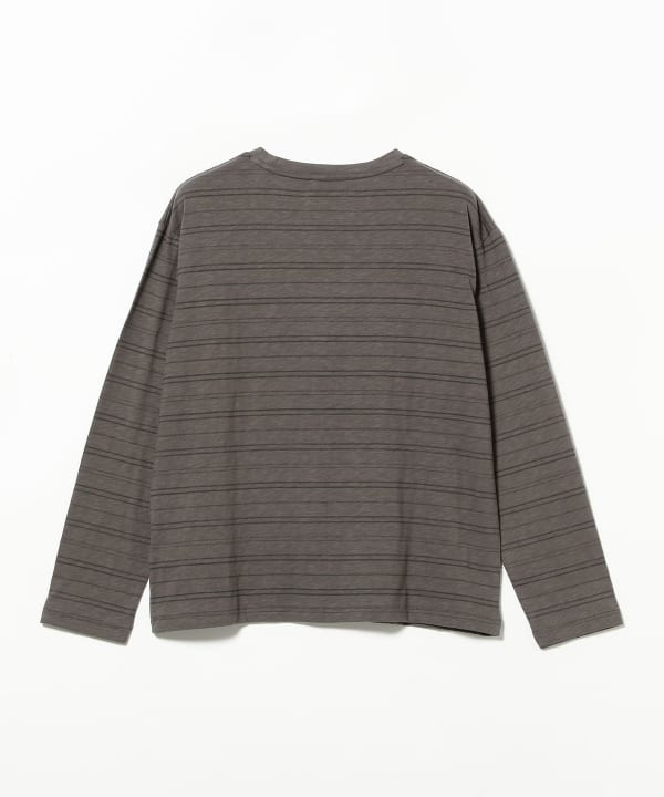 FUTURE ARCHIVE / SLUB BORDER LONG SLEEVE TEE