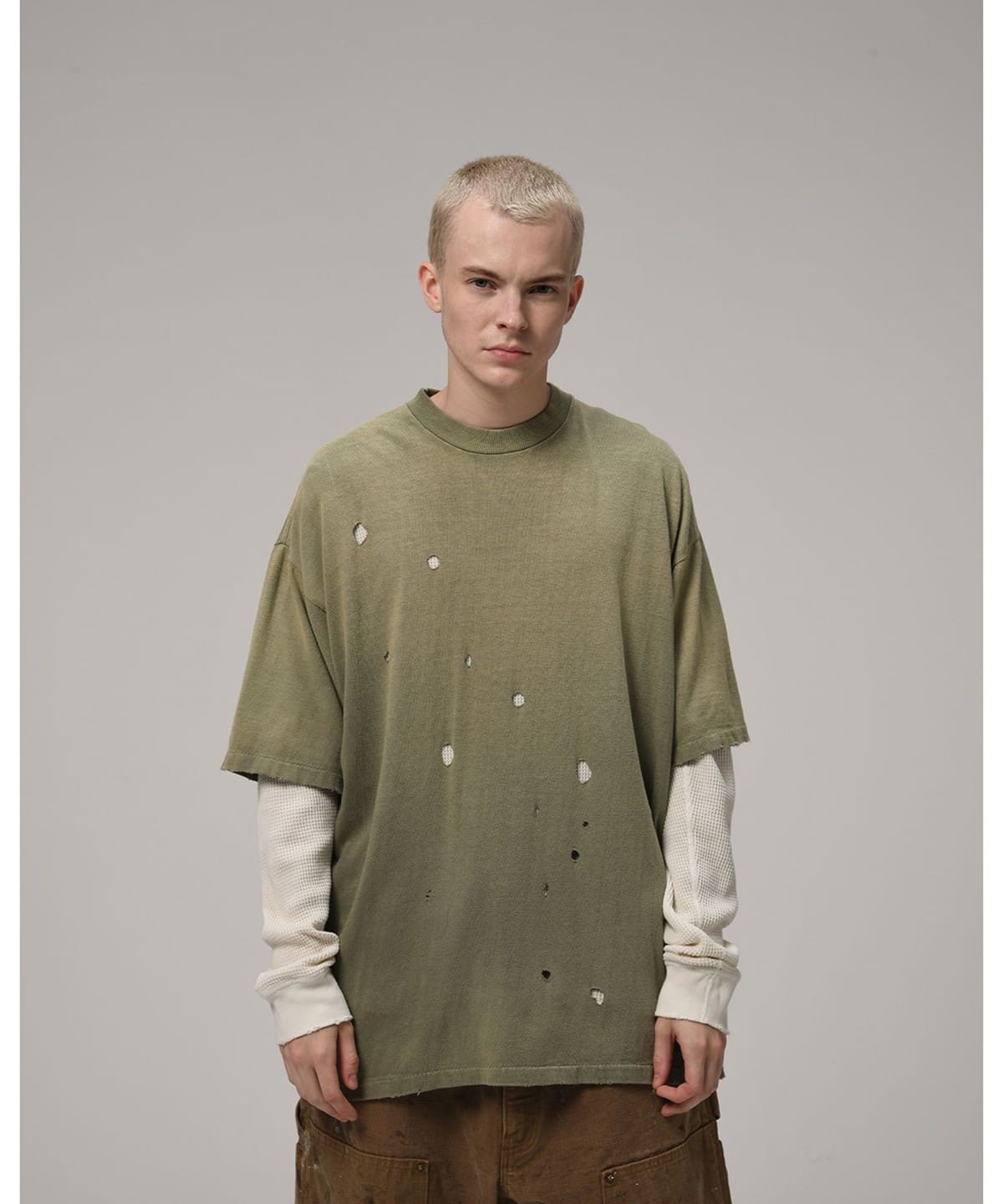 BEAMS（ビームス）【別注】BOW WOW / Thermal Layered T-shirt（T