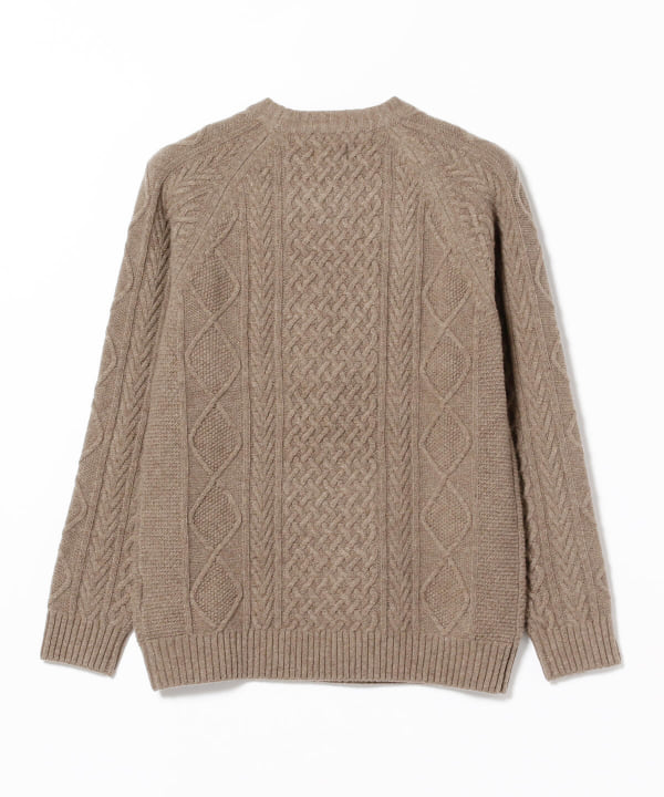 BEAMS [BEAMS] BEAMS / 5G Italian lambswool cable knit (tops knits 