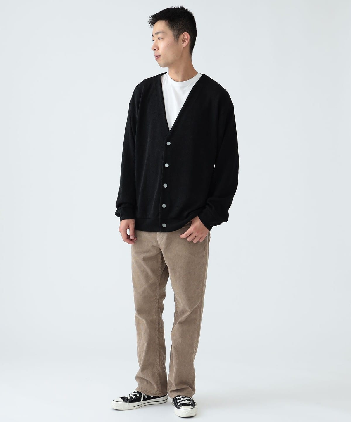 BEAMS Polyester Easy Knit Cardigan (Tops Cardigan) for sale
