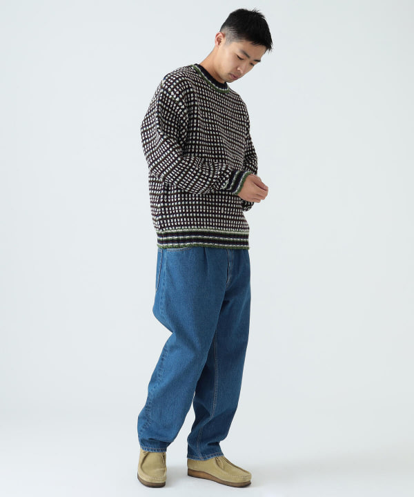 BEAMS [BEAMS] BEAMS / Multi-jacquard crew neck knit (tops knits 