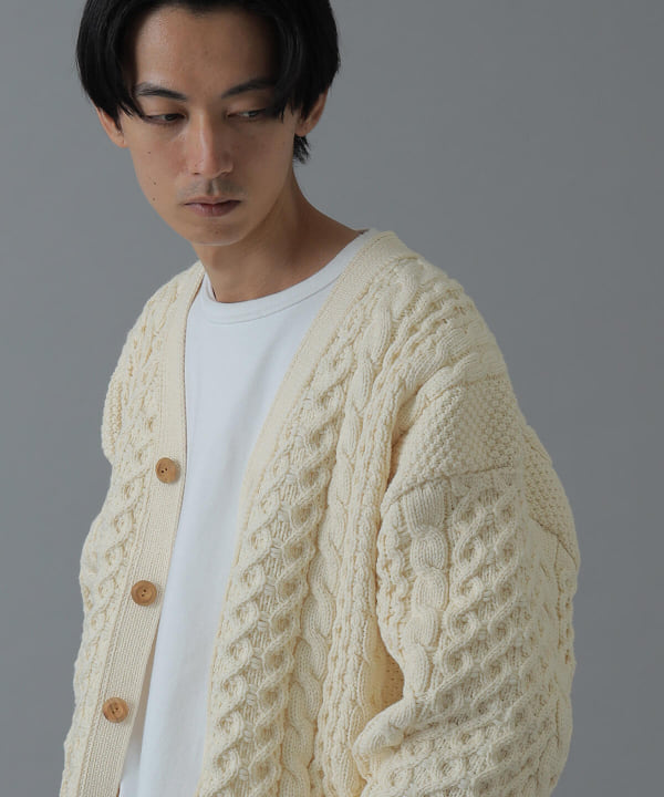 BEAMS JAPAN BEAMS JAPAN Outlet] BEAMS JAPAN / Fisherman knit