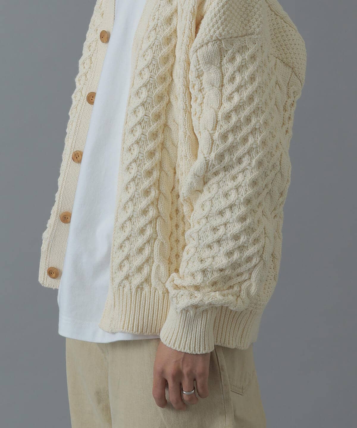 BEAMS JAPAN / フィッシャーマンニットカーディガン