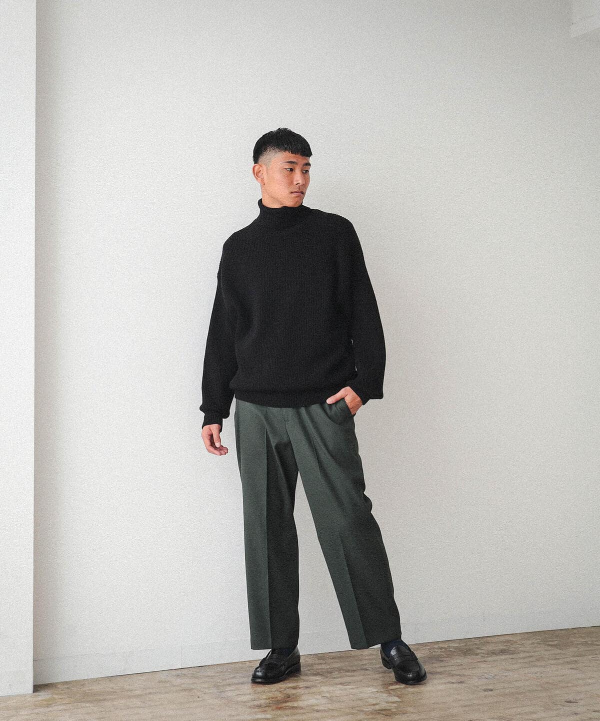 BEAMS [BEAMS] BEAMS / Big Azé Turtleneck Knit (Tops Knits 