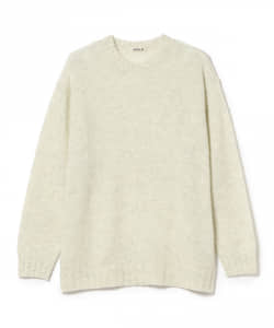 AURALEE / SHETLAND WOOL CASHMERE KNIT  PULLOVER