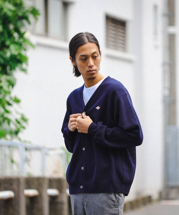 BEAMS DANTON / 男裝Lambswool V Neck Knit Cardigan（上衣毛衣・針織