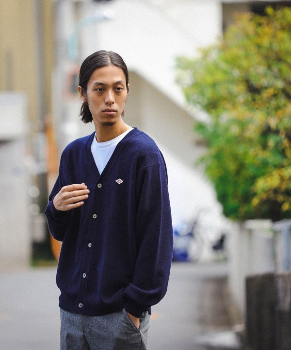 BEAMS DANTON / 男裝Lambswool V Neck Knit Cardigan（上衣毛衣・針織