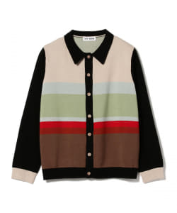 TTT_MSW / border knit cardigan